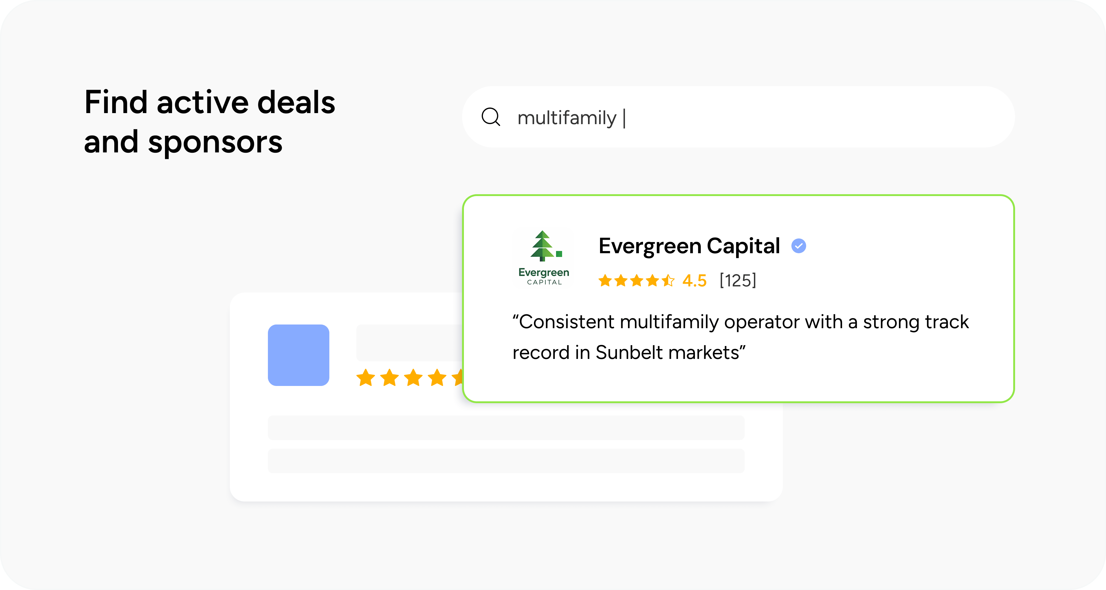 Find sponsors feature preview