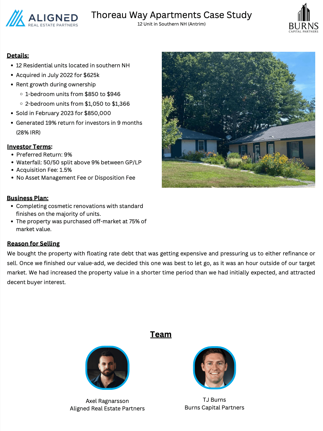 Thoreau Way Apartments Case Study